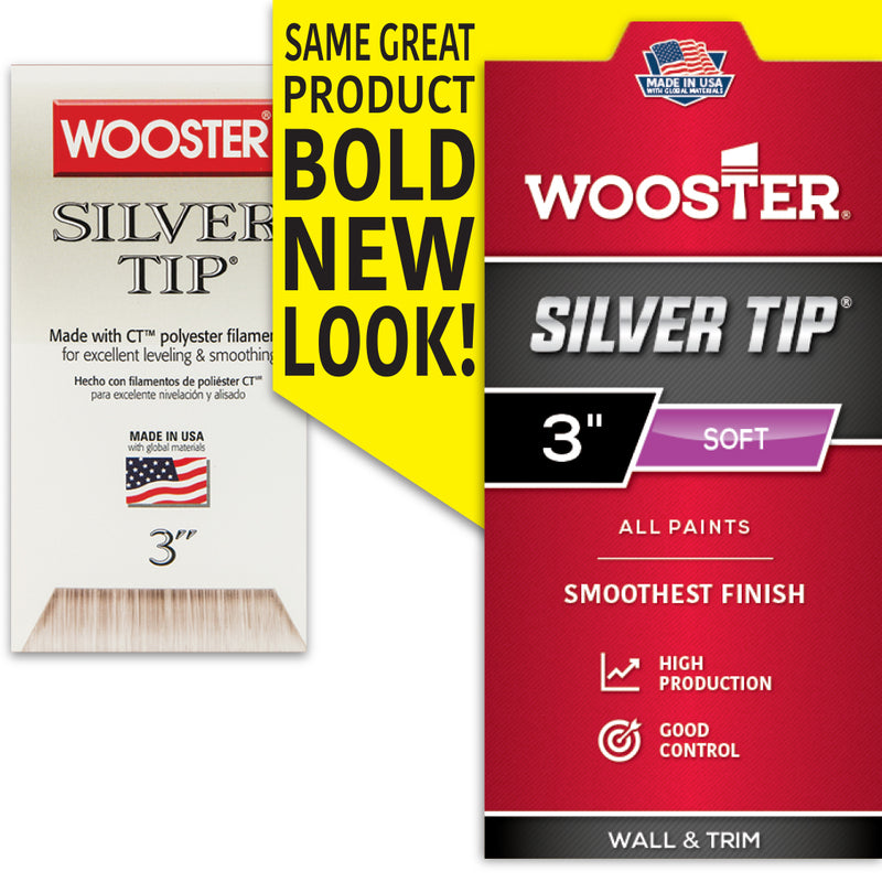 Wooster Silver Tip 1-1/2 in. W Angle Paint Brush