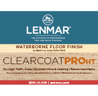 ClearCoat PRO HT Waterborne Floor Finish - Semi-Gloss 1PR.506