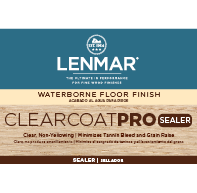 ClearCoat PRO Waterborne Floor Sealer - Clear 1PR.100