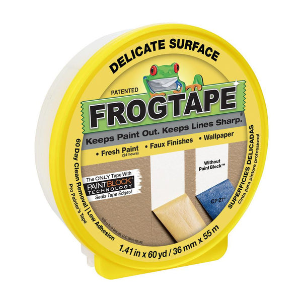 FrogTape 1.41 in. W x 60 yd. L Yellow Low Strength Painter's Tape 1 pk